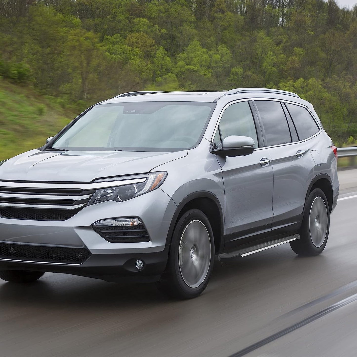 Aluminum Running Boards Compatible with 09-17 Chevy Traverse & 07-16 GMC Acadia & 07-09 Buick Enclave & 07-10 Saturn Outlook C70 Style.