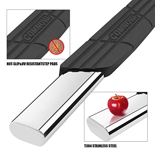 Running Boards Compatible with 2022-2024 Toyota Tundra Crewmax Cab 8X Style.- COMNOVA AUTOPART