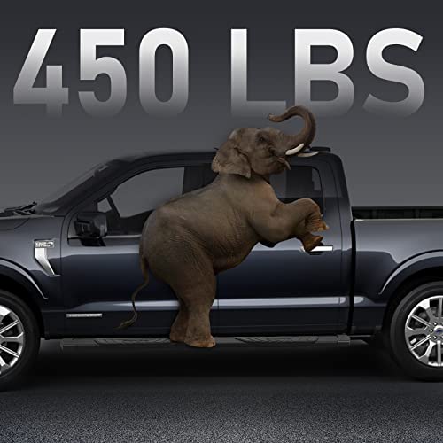 Aluminum Running Boards for 2015-2024 Ford F150 Super Cab K65 Style.- COMNOVA AUTOPART