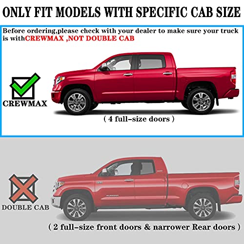 Running Boards Compatible for 2007-2021 Toyota Tundra Crew Max C43 Style. - COMNOVA AUTOPART
