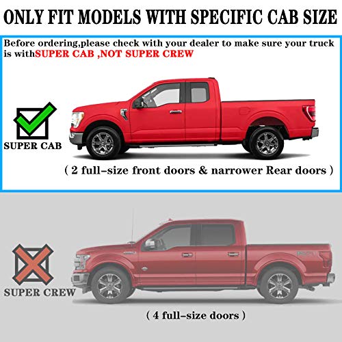 Running Boards for 2004-2014 Ford F-150 Super Cab V6 Style. - COMNOVA AUTOPART