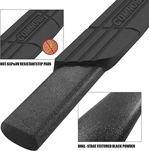 Black Running Boards for 2019-2024 Dodge Ram 1500 Crew Cab New Body Style 8X.- COMNOVA AUTOPART