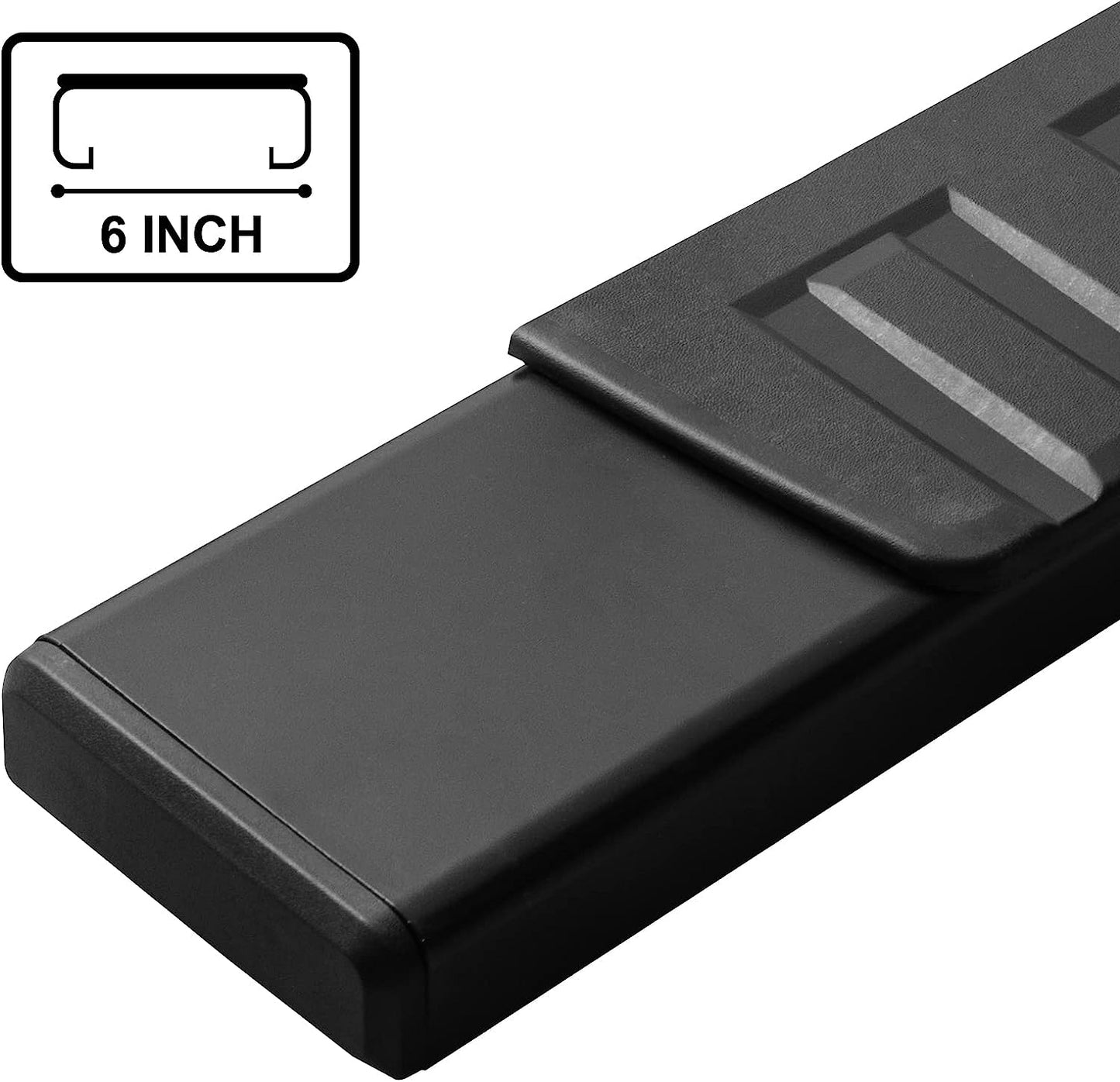 Running Boards Compatible with 2017-2024 Ford F250 F350 Superduty Regular/Standard/Single Cab H6 Style.- COMNOVA AUTOPART