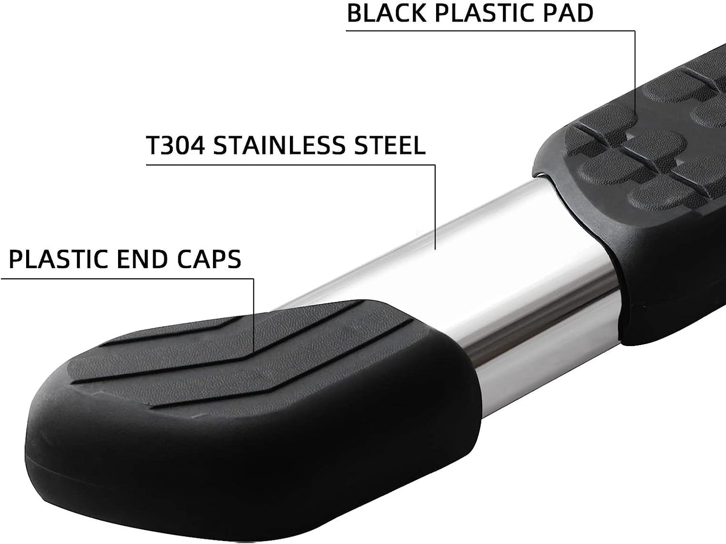 Running Boards Nerf Bars Compatible for 2007-2021 Toyota Tundra Double Cab C43 Style. - COMNOVA AUTOPART