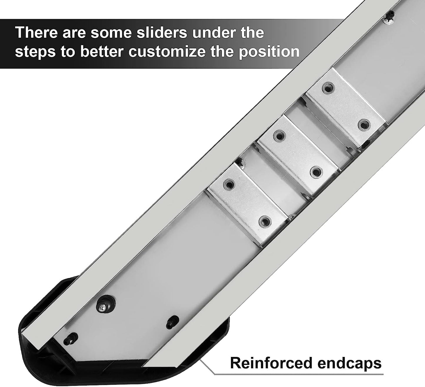 6.5¡± Running Boards Compatible with 2009-2018 Dodge Ram 1500 & 2010-2024 Ram 2500 3500 Crew Cab, Stainless Steel Side Steps T6 Style.- COMNOVA AUTOPART