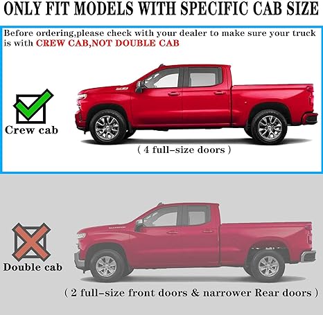 Running Boards Compatible with 2001-2013 Chevy Silverado Crew Cab H6 Style.