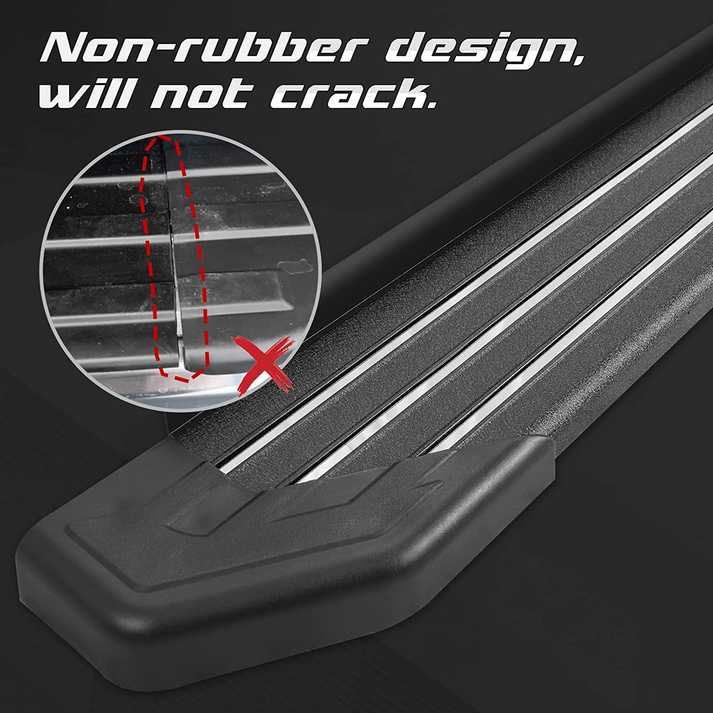 5.5Inch Aluminum Running Boards Compatible with 2010-2024 Toyota 4Runner (Incl. 2014-2024 Sr5 & 2015-2024 TRD Pro & 2017-2024 TRD Off-Road) C73 Style.