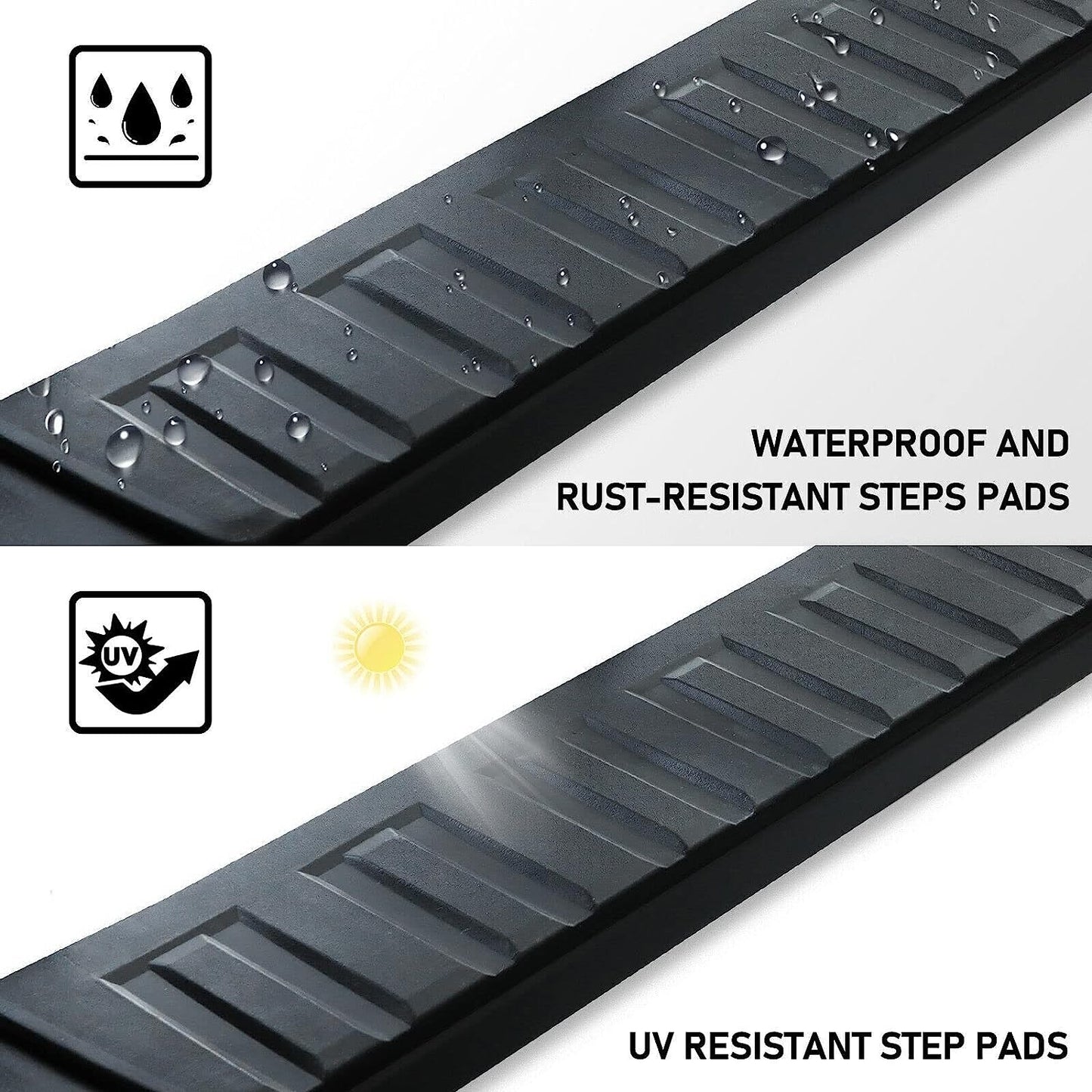 Running Boards Compatible with 2022-2024 Toyota Tundra Crewmax Cab H6 Style. - COMNOVA AUTOPART