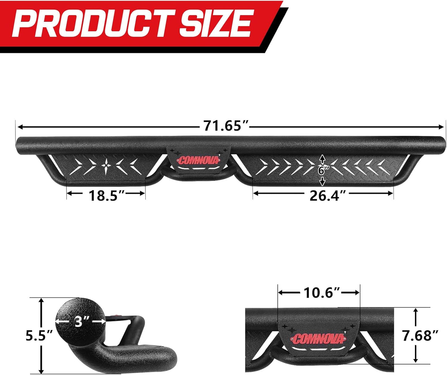 This side step is not compatible with factory rock rails. To ensure proper installation of the side step, please remove the factory rock rails before installing the side step.