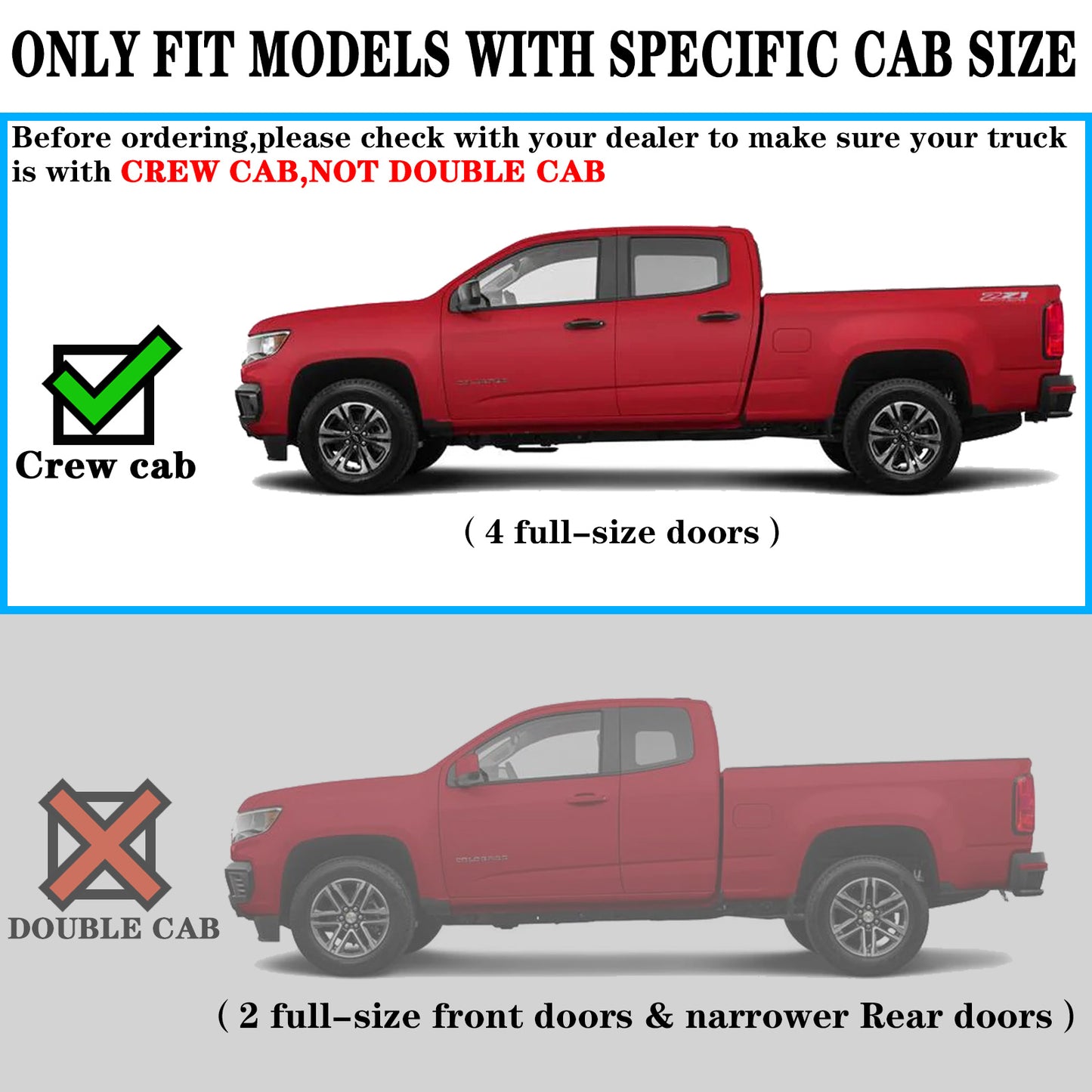 6.5¡± Running Boards Compatible with 2019-2024 Chevy Silverado/GMC Sierra 1500, 2020-2024 Silverado/Sierra 2500 3500 Crew Cab, Stainless Steel Side Steps T6 Style.