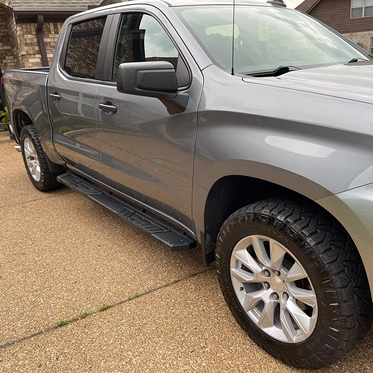 Aluminum Running Boards for 2009-2018 Dodge Ram 1500, 2010-2024 Ram 2500 3500 Quad Cab K65 Style.- COMNOVA AUTOPART