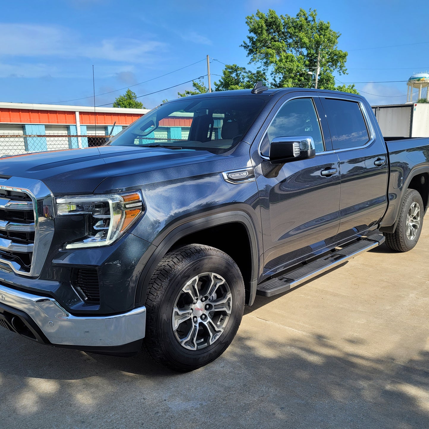 Running Boards Compatible with 2019-2024 Chevy Silverado/GMC Sierra 1500 Crew Cab, 2020-2024 Silverado/Sierra 2500HD 3500HD Crew Cab S6 Style.- COMNOVA AUTOPART