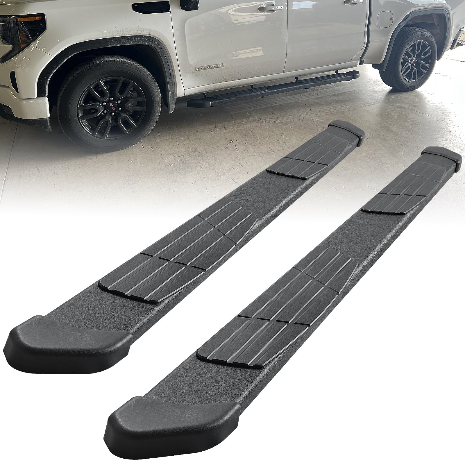 6.5¡± Running Boards Compatible with 2022-2024 Toyota Tundra Double Cab, Black Side Steps T6 Style. - COMNOVA AUTOPART