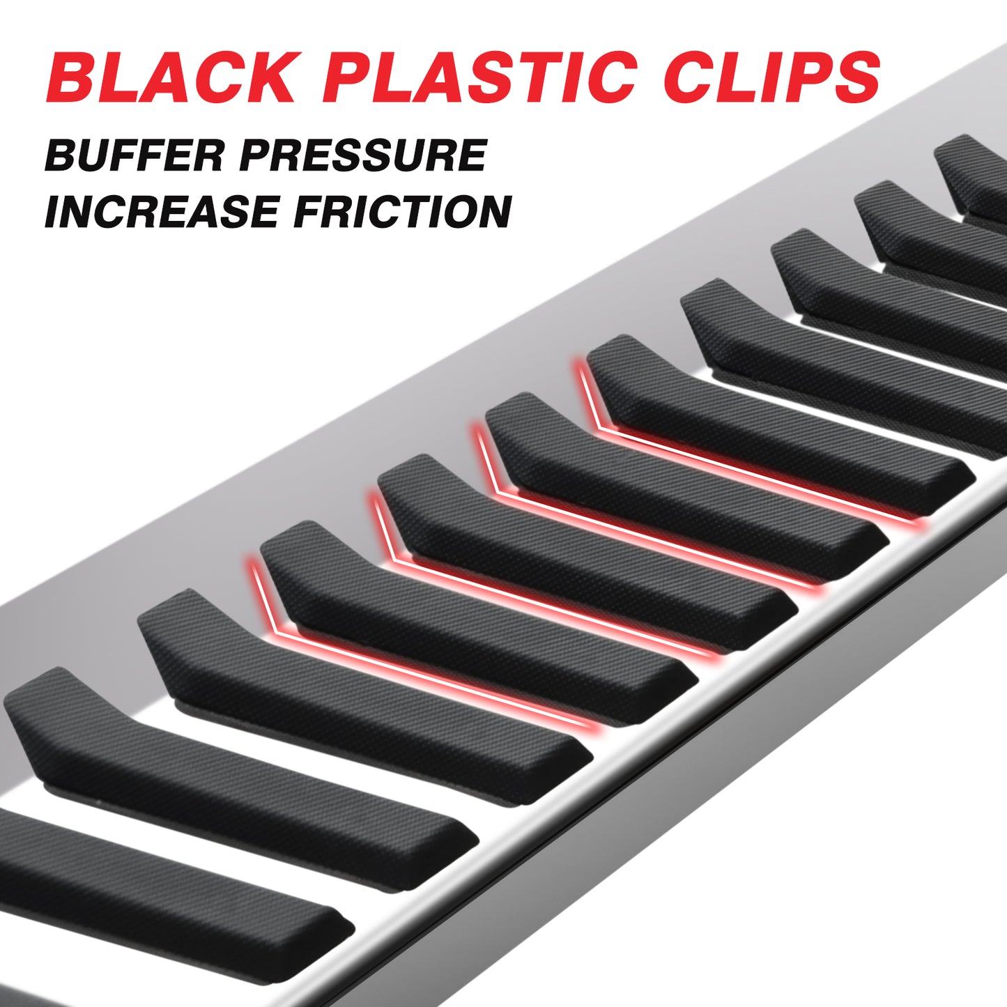 V-style curvature closely fit the truck - COMNOVA AUTOPART