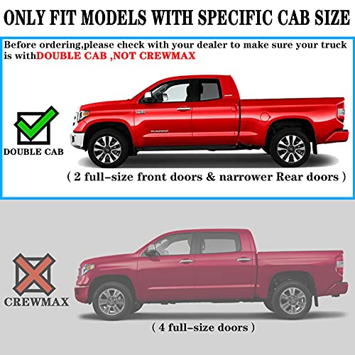 Running Boards Nerf Bars Compatible for 2007-2021 Toyota Tundra Double Cab C43 Style. - COMNOVA AUTOPART