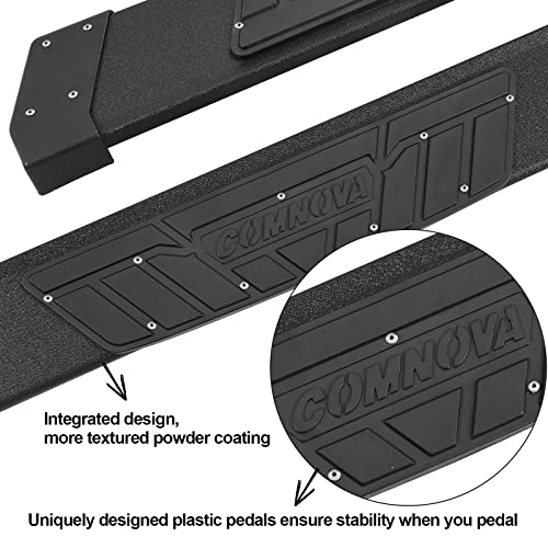 Aluminum Running Boards for 2009-2018 Dodge Ram 1500, 2010-2024 Ram 2500 3500 Quad Cab K65 Style.- COMNOVA AUTOPART