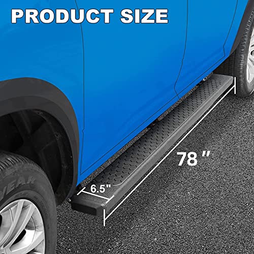 Running Boards Compatible with 2015-2024 Chevy Colorado/GMC Canyon Crew Cab D6 Style.- COMNOVA AUTOPART