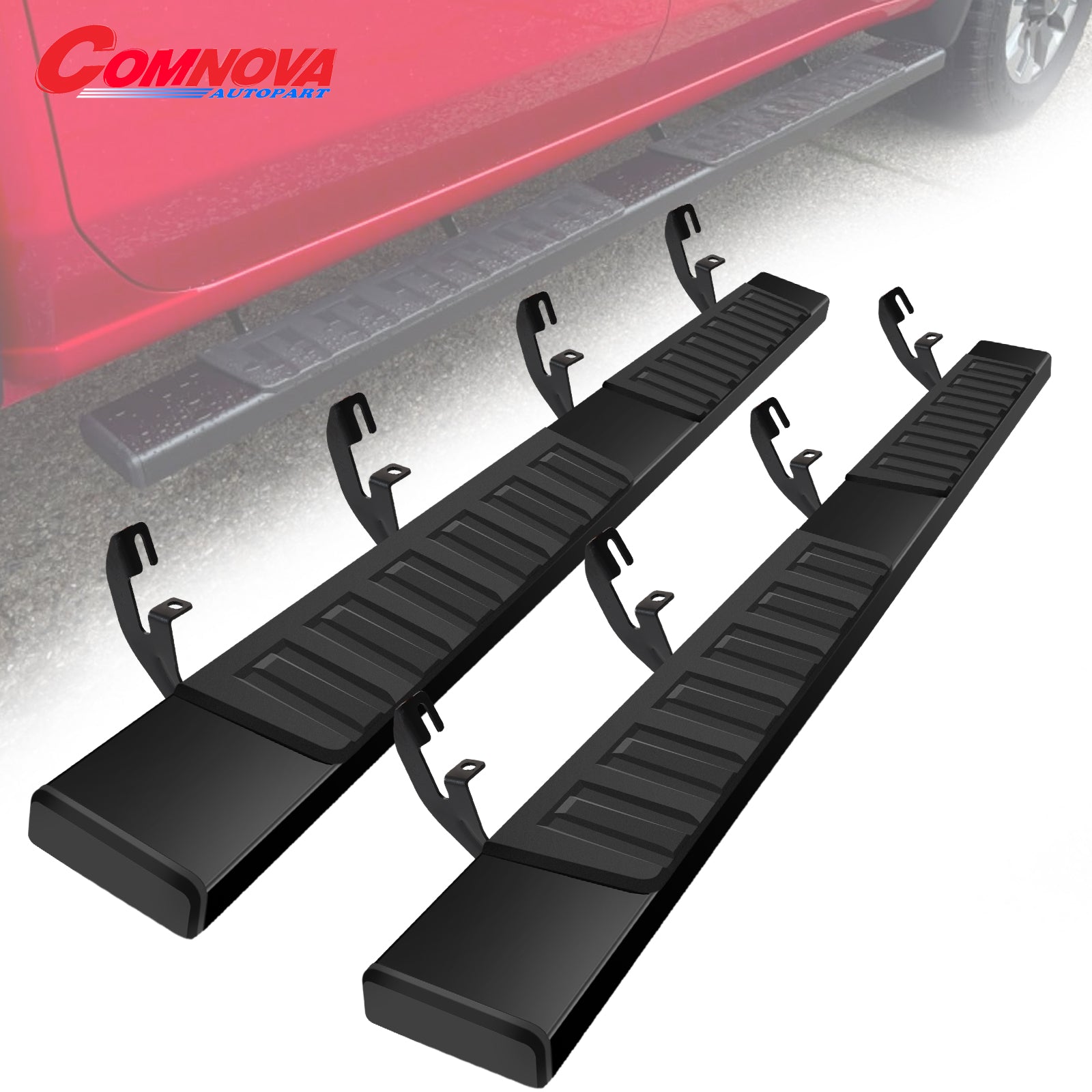 Running Boards Compatible with 2015-2024 Chevrolet Colorado/GMC Canyon Crew Cab H6 Style. - COMNOVA AUTOPART