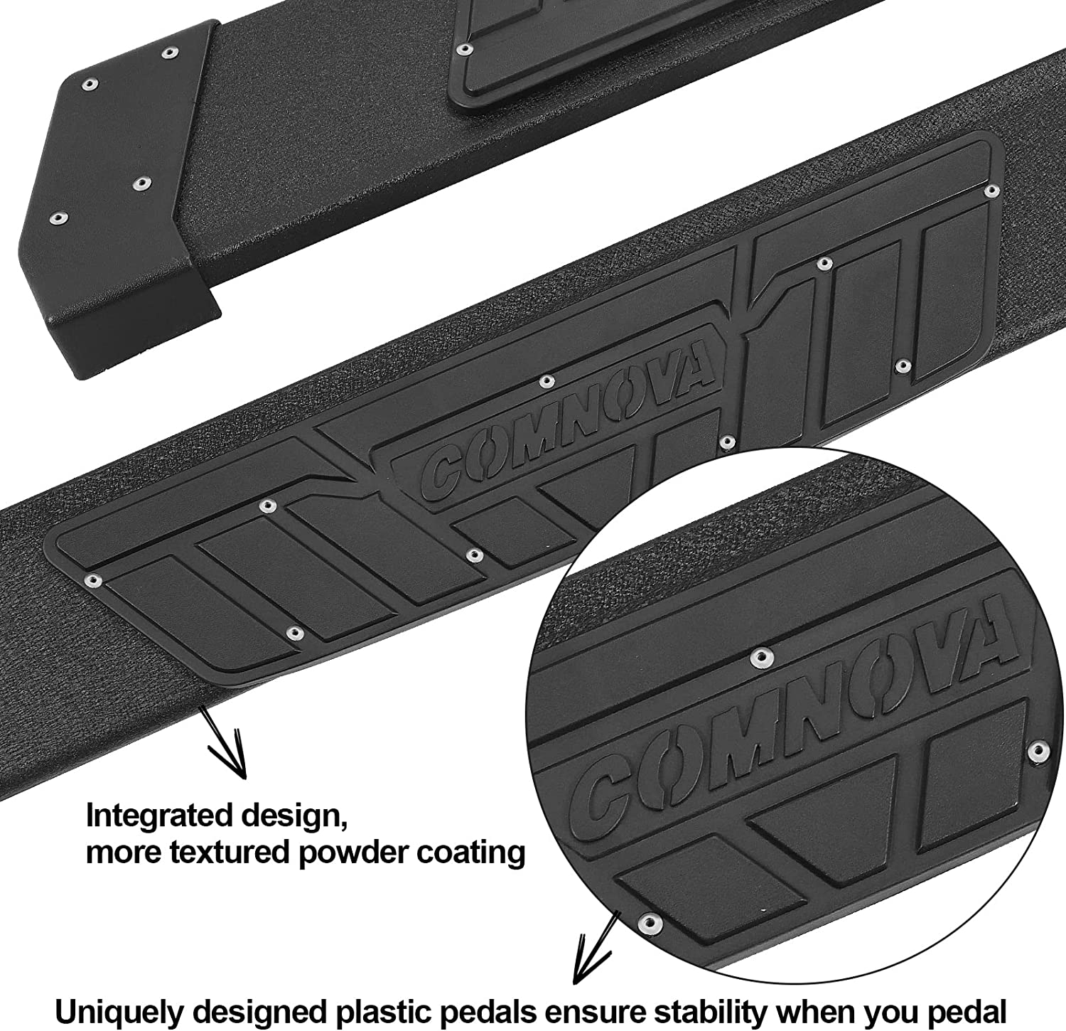 Running Boards for 1999-2016 Ford F250 F350 SuperDuty Super Cab K65 Style. - COMNOVA AUTOPART