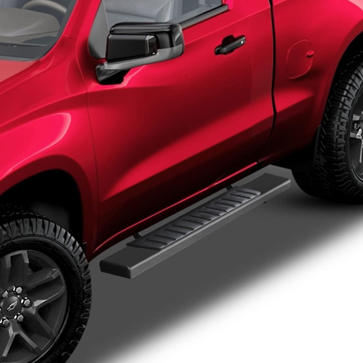 Running Boards Compatible with 2017-2019 Nissan Titan Regular Cab H6 Style.