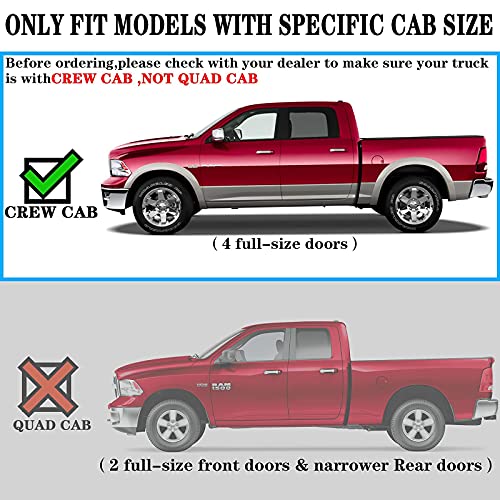 Running Boards 2019-2024 Dodge Ram 1500 New Body Style Crew Cab H6 Style.-COMNOVA AUTOPART