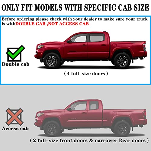 Running Boards Compatible with 2024 Toyota Tacoma Double Cab K65 Style.- COMNOVA AUTOPART