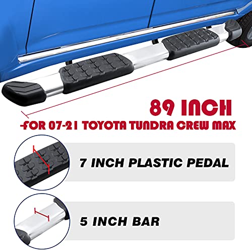 Running Boards Compatible for 2007-2021 Toyota Tundra Crew Max C43 Style. - COMNOVA AUTOPART