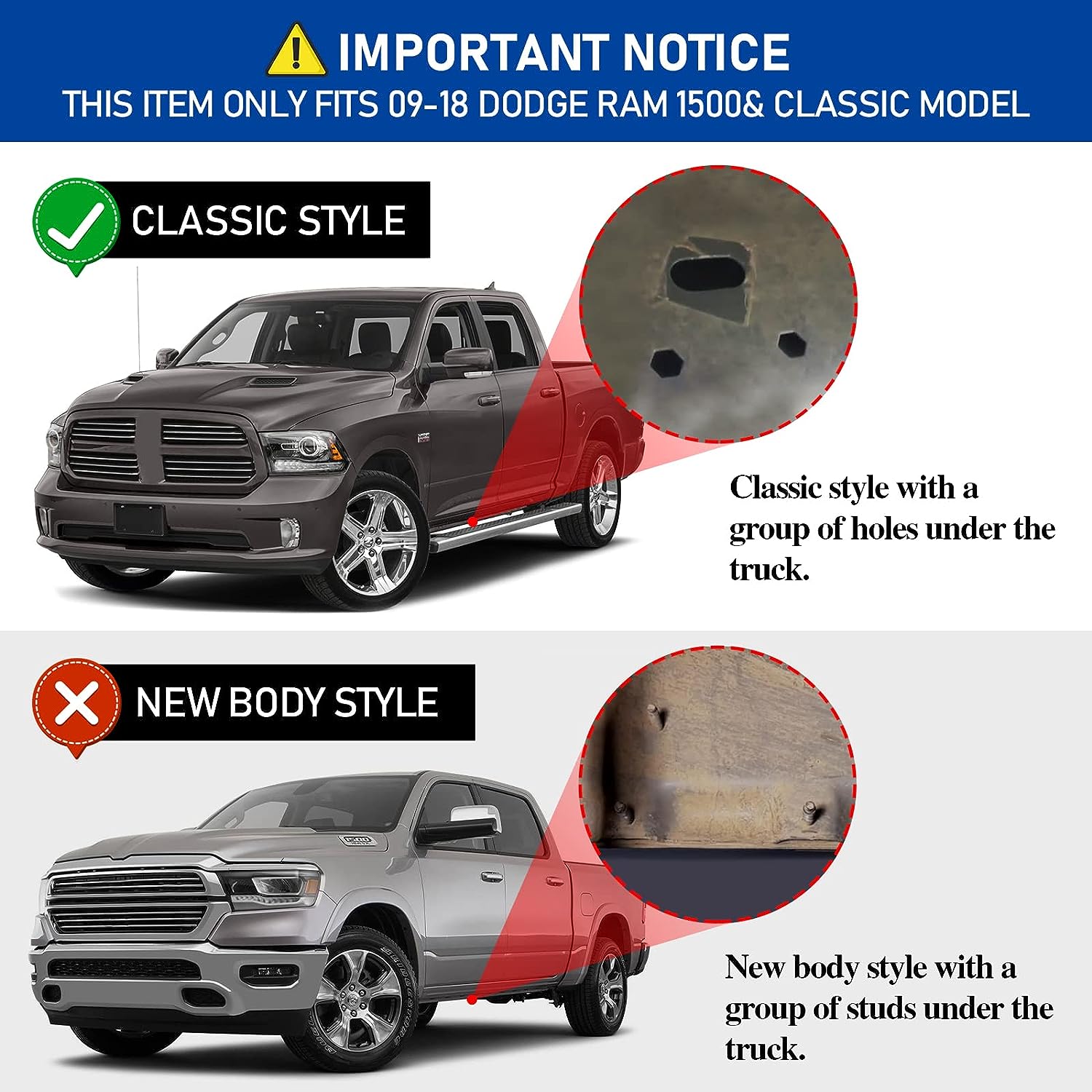 Nerf Bars OTHOWE Inch Side Steps Running Boards Compatible