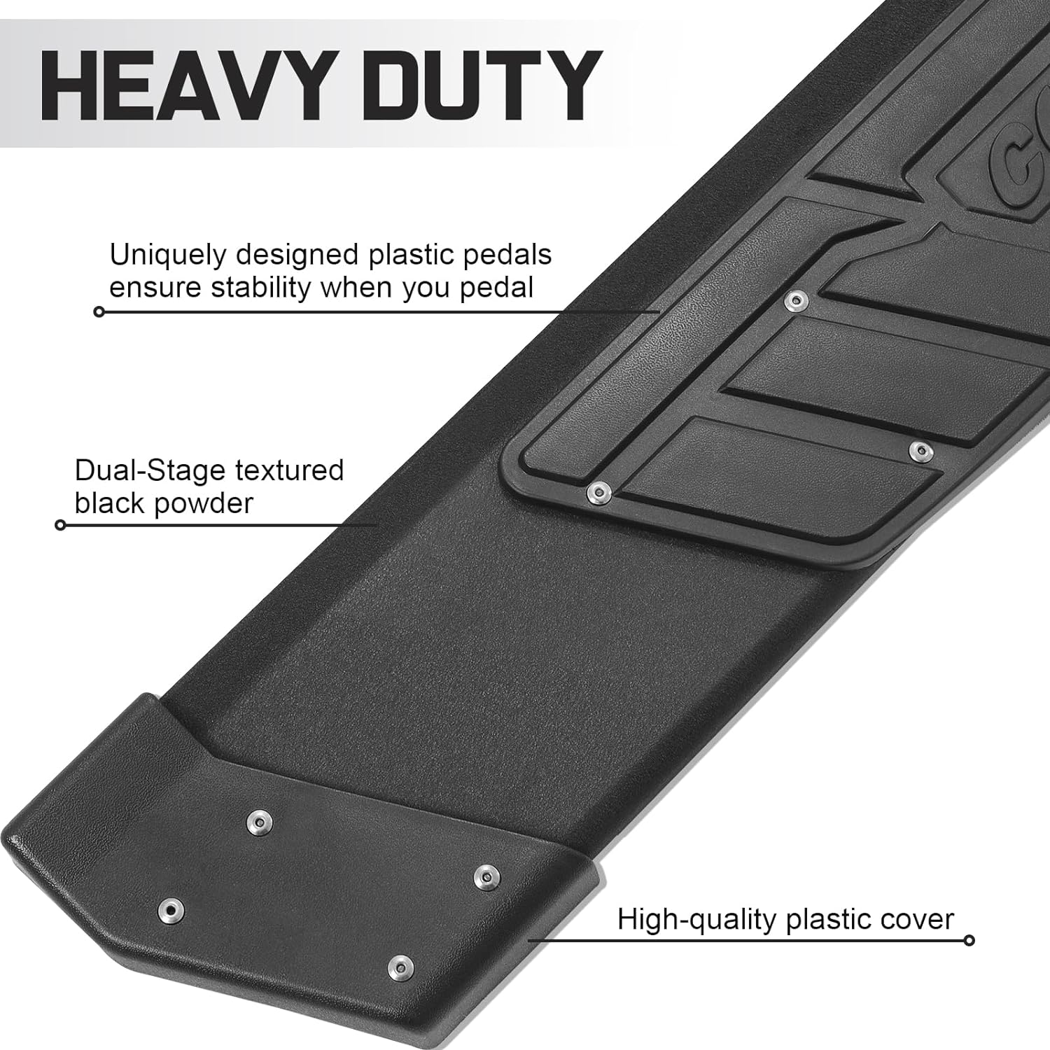 Aluminum Running Boards Compatible with 2015-2023 Ford F150 Regular Cab K65 Style.