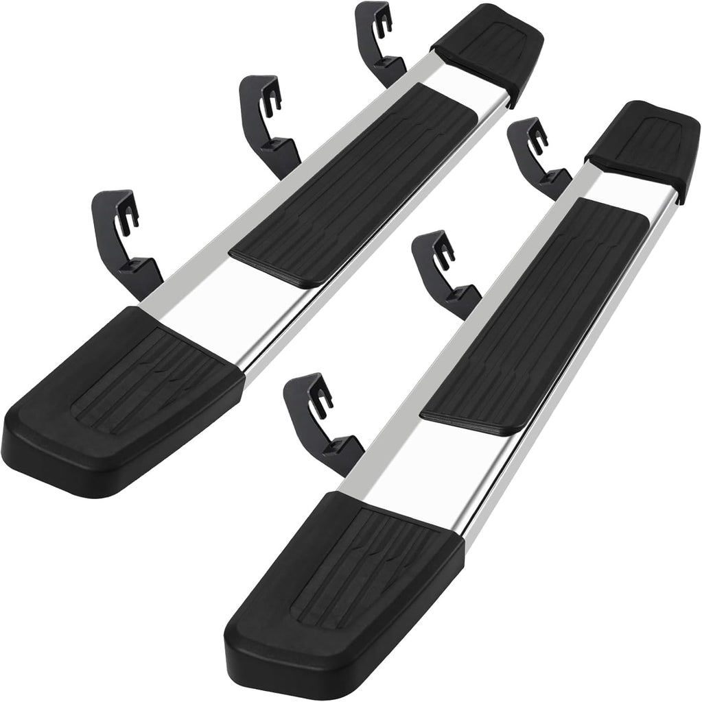 COMNOVA 6 inch Running Boards Compatible with 2015-2025 Ford F150 Regular Cab 2 Single Door, Stainless Steel Truck Side Step Nerf Bars for F150 Regular/Standard/Single Cab.