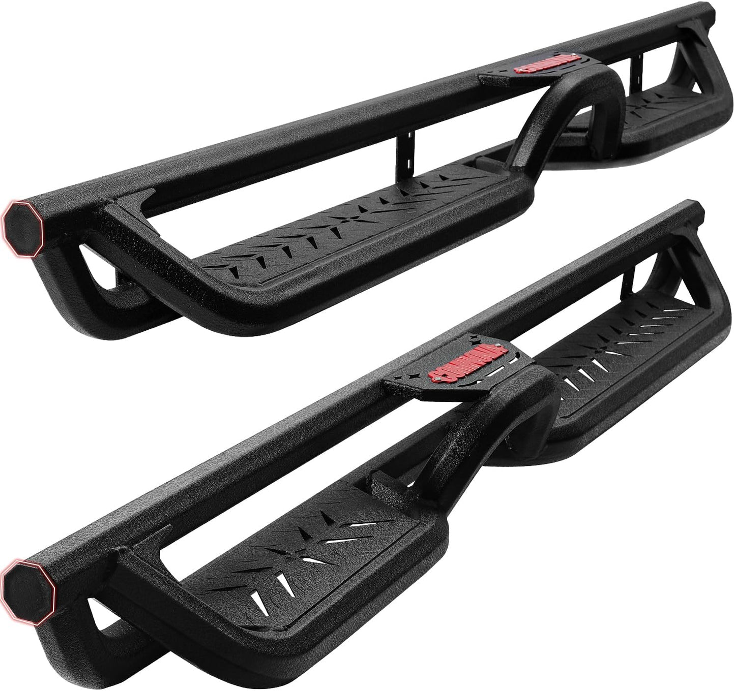 COMNOVA Two-Stairs Running Boards Compatible with 2025 2026 Toyota 4Runner(Without Side Skirts). 6 Inch Geometric Design Heavy-Duty Nerf Bars, 4Runner Step Bars Rock Sliders Rail.