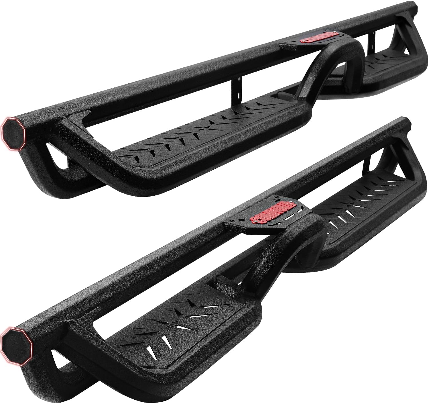 COMNOVA Two-Stairs Running Boards Compatible with 2025 2026 Toyota 4Runner(Without Side Skirts). 6 Inch Geometric Design Heavy-Duty Nerf Bars, 4Runner Step Bars Rock Sliders Rail.