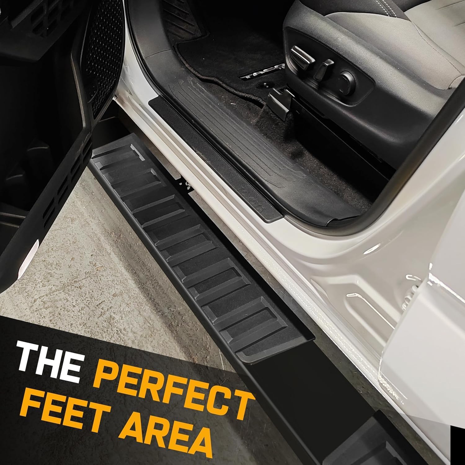 The 6-inch wide steps provide a safe place for passengers to land and easy boarding and alighting, especially for seniors and children.