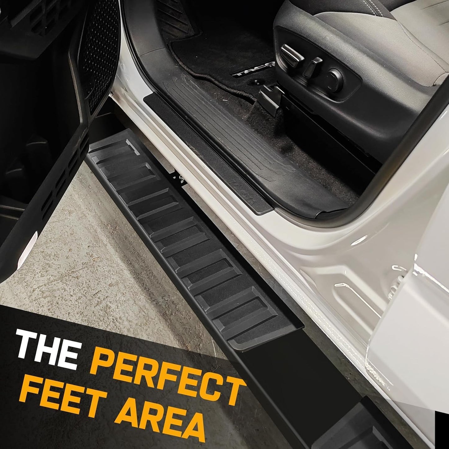 The 6-inch wide steps provide a safe place for passengers to land and easy boarding and alighting, especially for seniors and children.