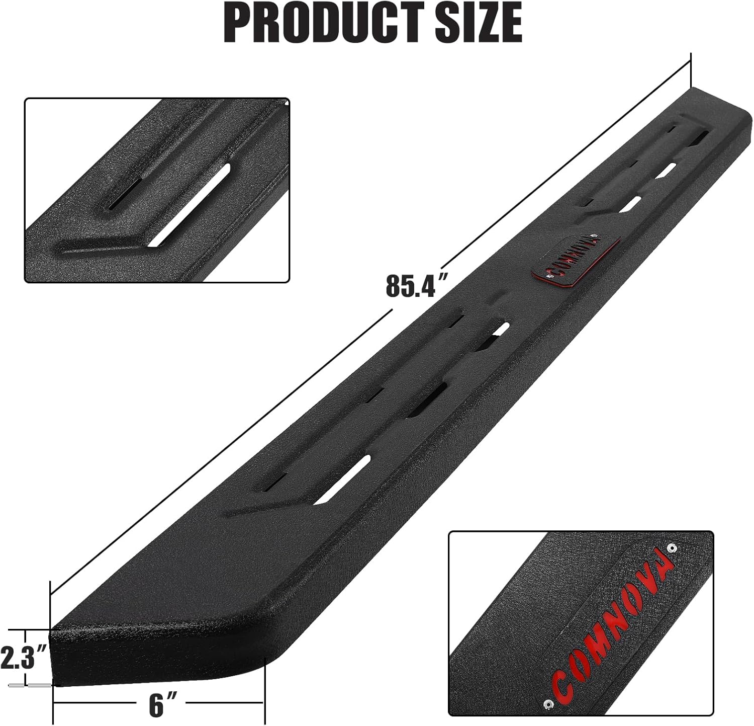 Easy to install - Includes detailed instructions, no special tools like pneumatic tools required. Package contains two footrests, brackets, and mounting hardware. Brackets are pre-installed on the footrests to save even more installation time.