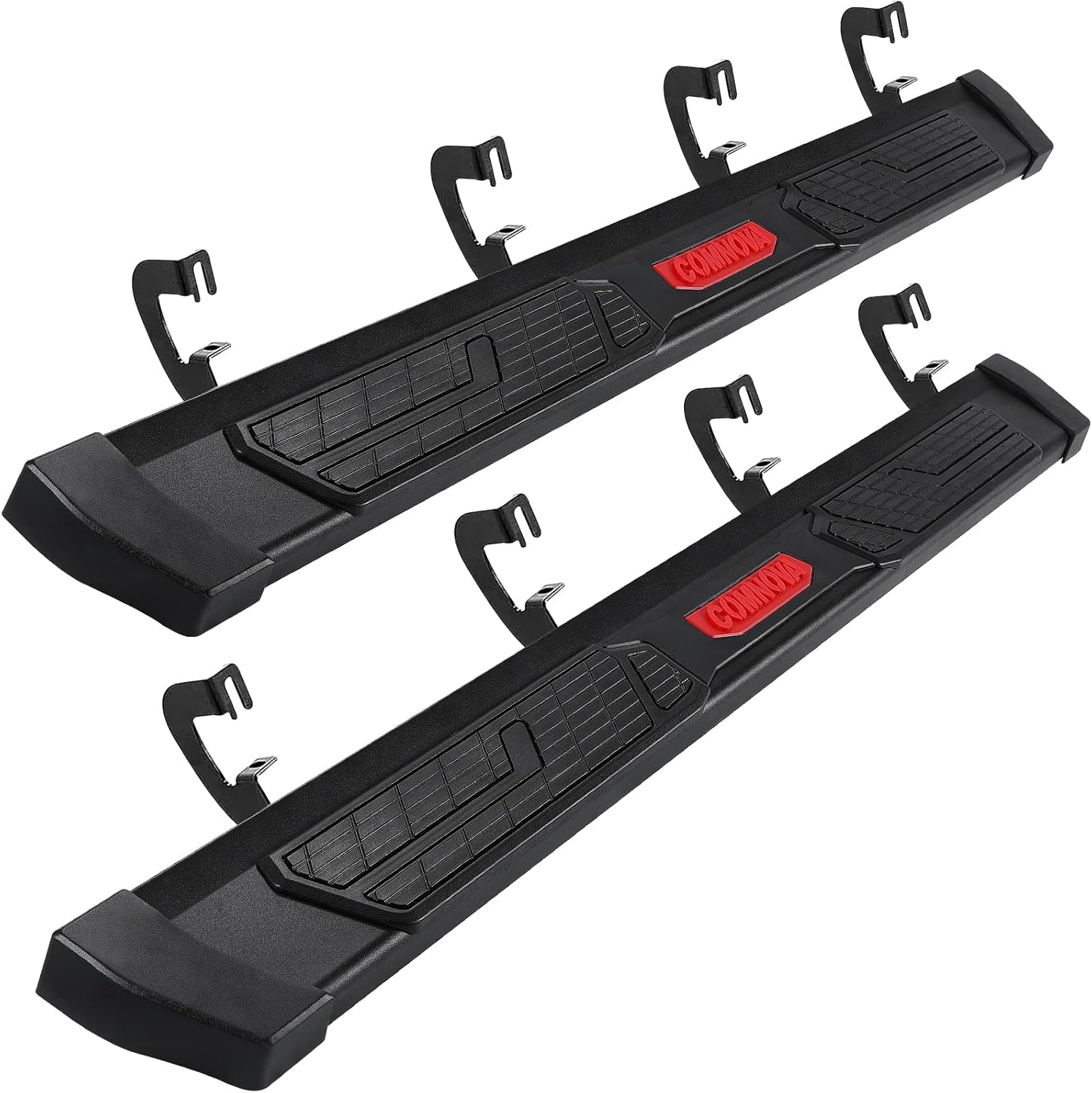 COMNOVA Running Boards Compatible with 2015-2026 Chevy Colorado/GMC Canyon Crew Cab, 6 Inch Carbon Steel Black Truck Side Step Rock Sliders, Nerf Bars Steps for Colorado Crew Cab.