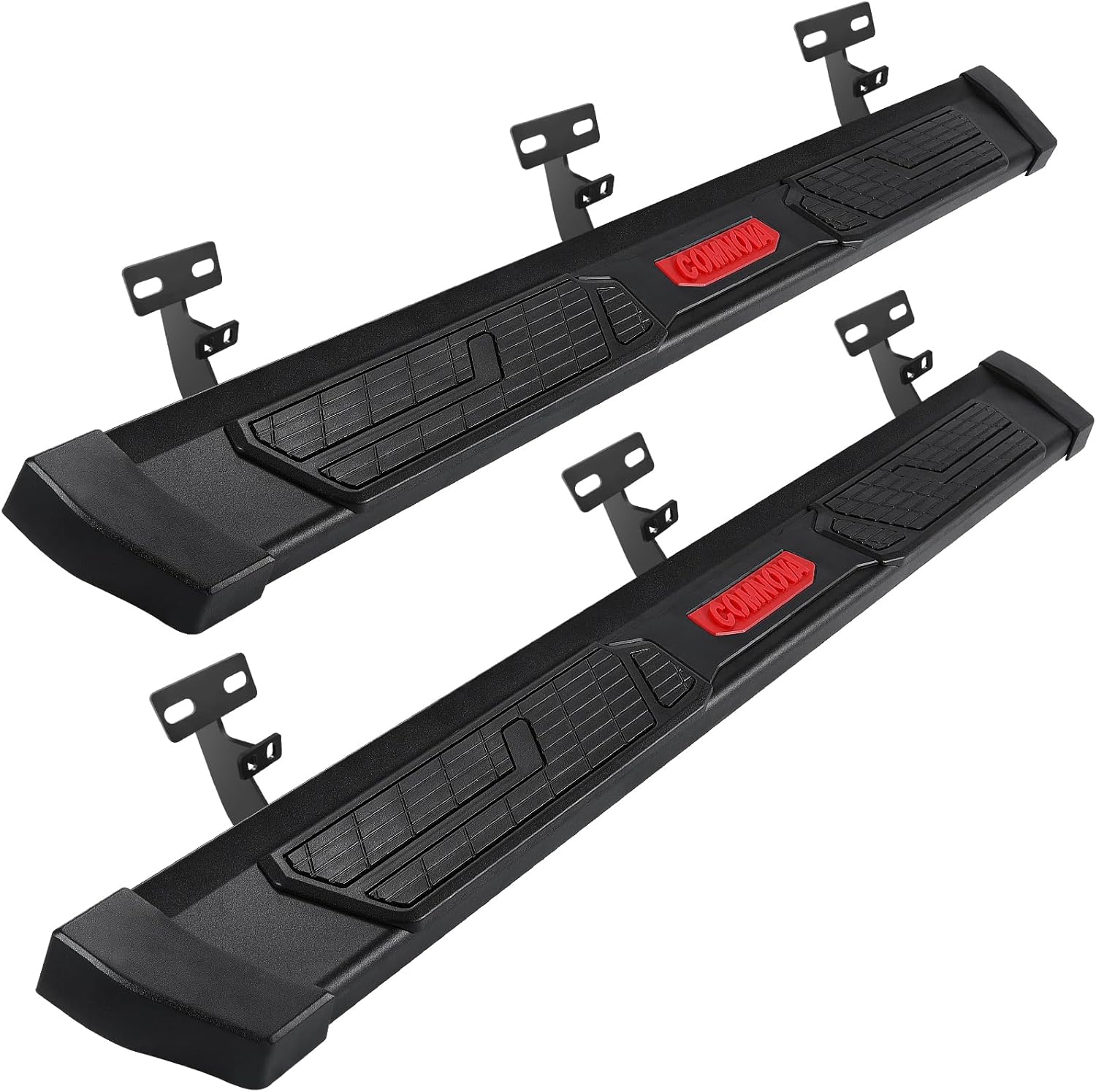 COMNOVA Running Boards Compatible with 2019-2026 Ram 1500 Crew Cab (excl. Classic/2500/3500), 6 Inch Carbon Steel Black Truck Side Step, Nerf Bars Steps for Ram 1500 Crew Cab.