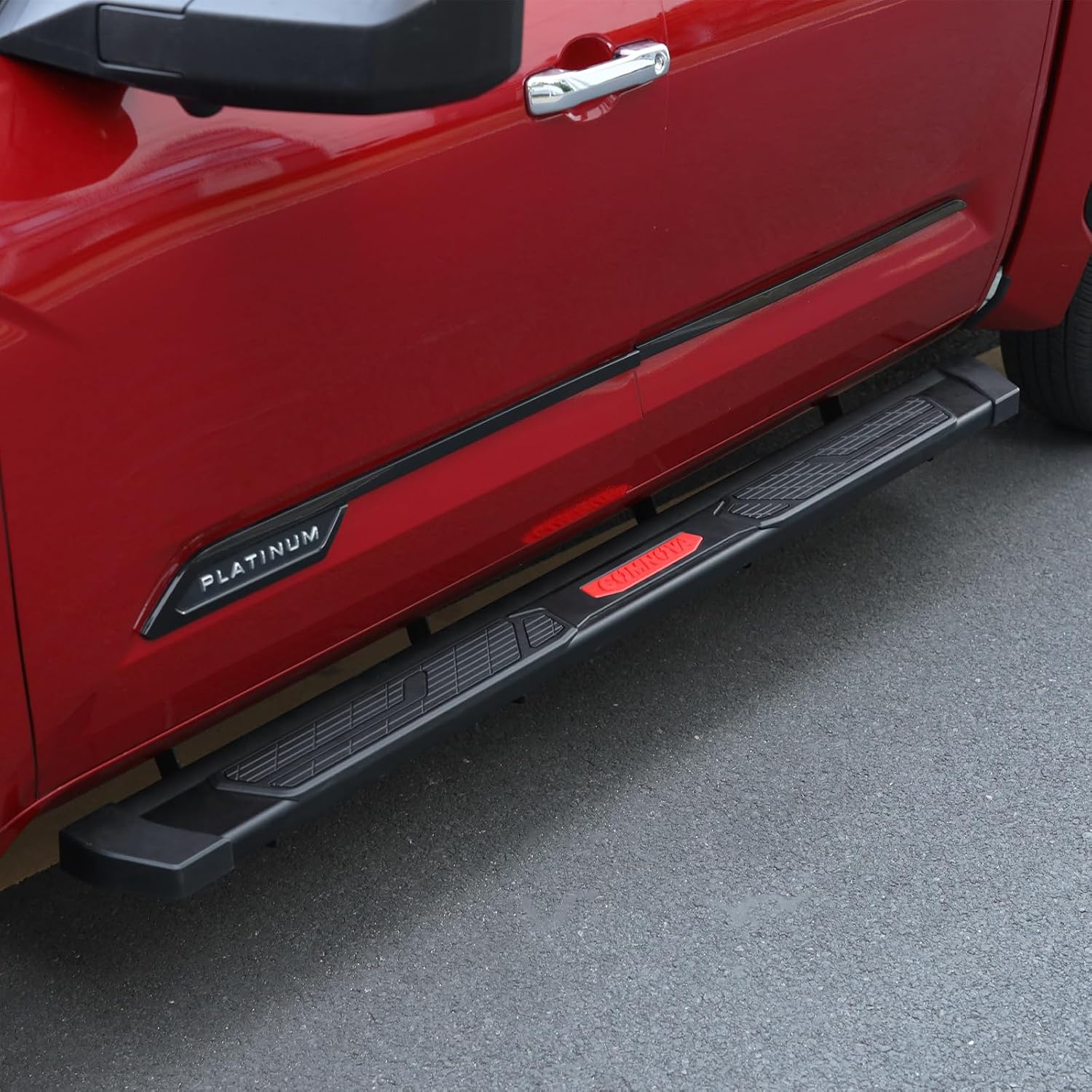 Easy Installation: Simply bolt the running boards to your truck without cutting or drilling. The package includes two running boards, brackets, and mounting hardware.