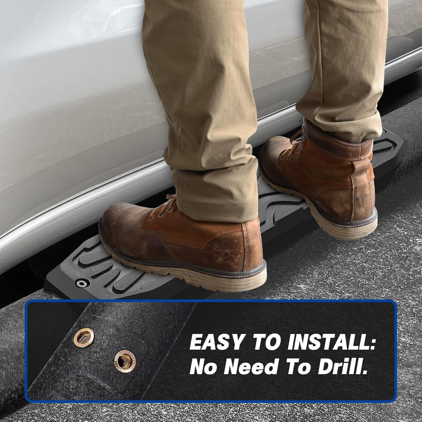 Non Welded Design Of Product, Just Mounted It, Direct Bolt On, No Need To Drill.