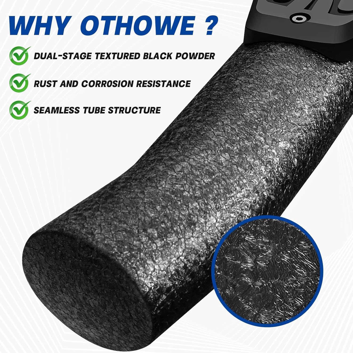 The Step Bars Made with Heavy-Duty Carbon Steel. The Surface of The Step Bar Is Rust-proof Dual-stage Textured Black Powder. 