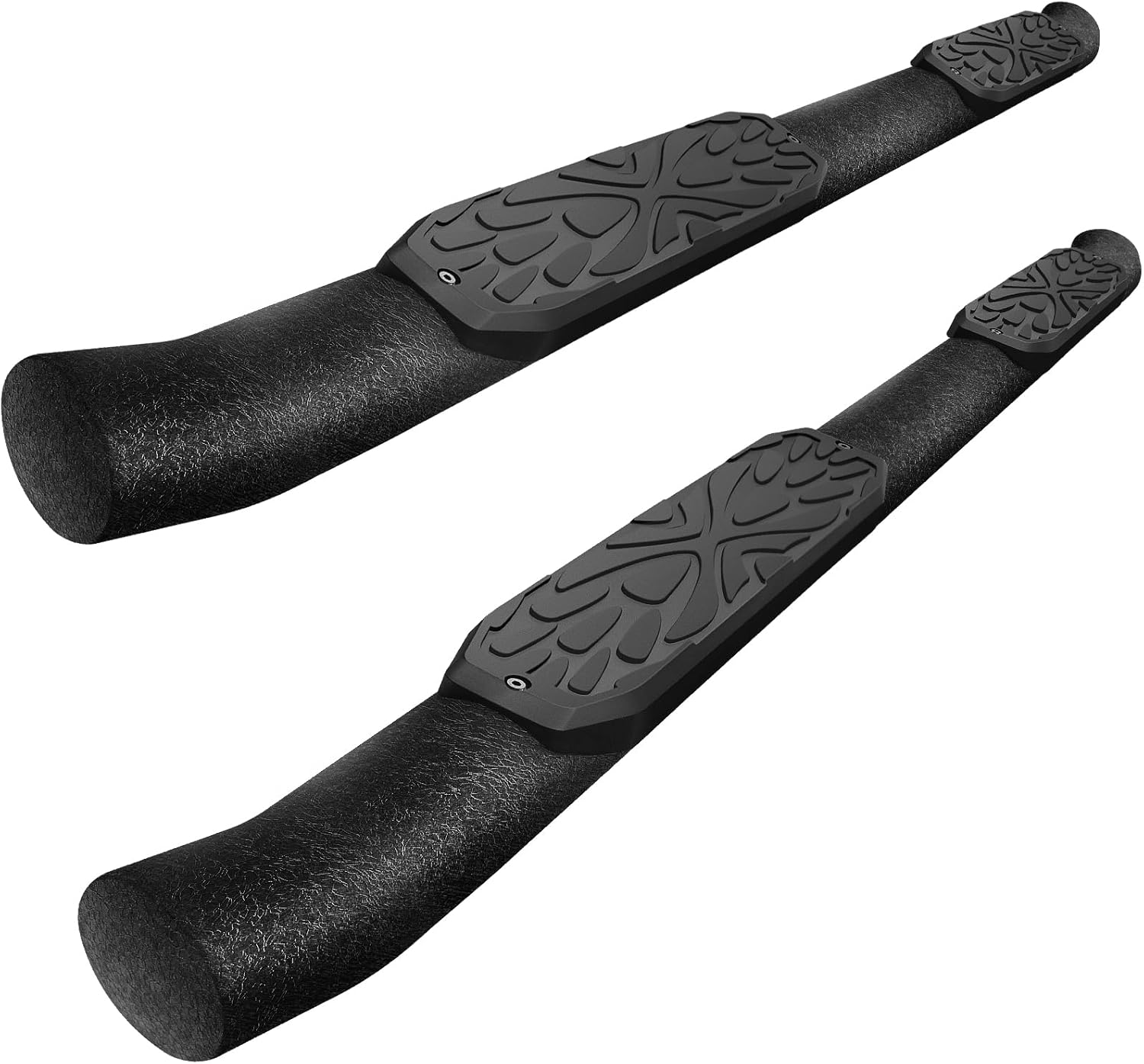 Running Boards Compatible with 2004-2025 Nissan Titan Crew Cab, 2016-2025 Titan XD Crew Cab, 3.5 Inch Oval Tube Side Steps, Nerf Bars Step Bars Made with Carbon Steel.