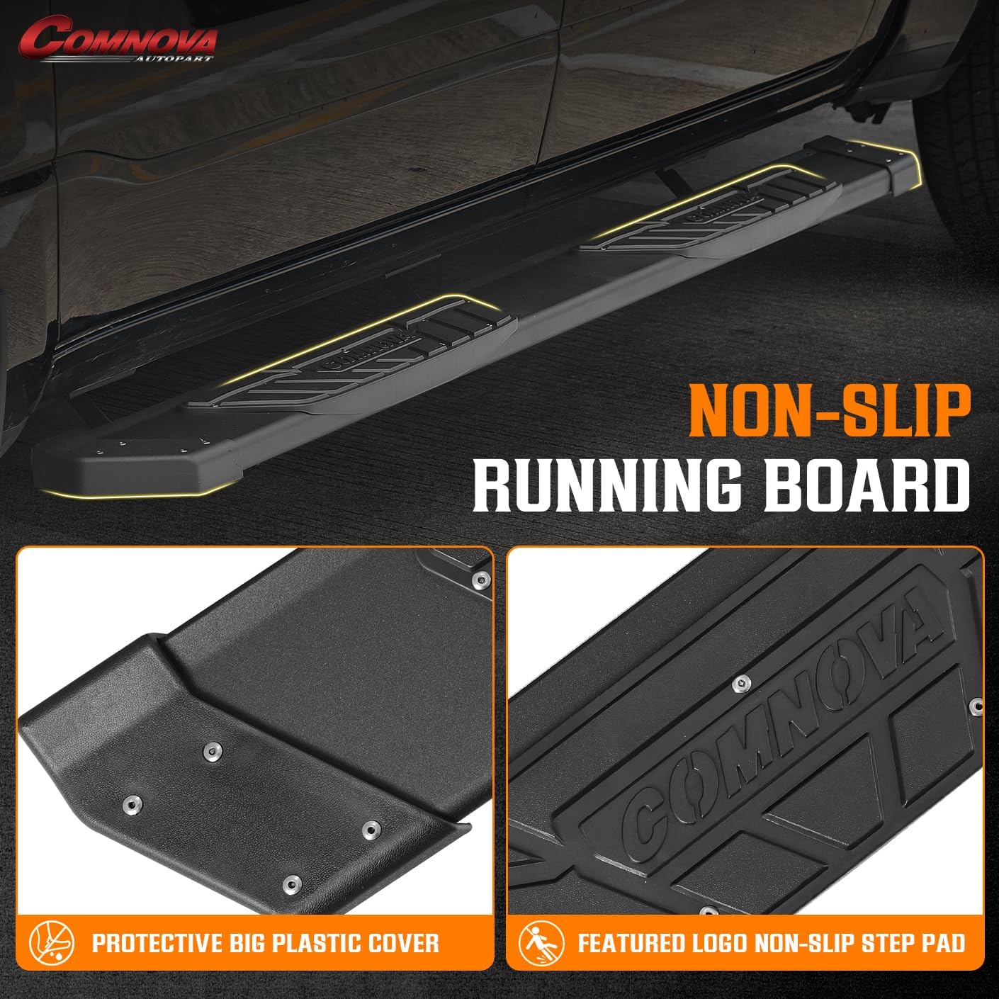 Slider design, able to adjust position on vehicle forward and backward for better installation.