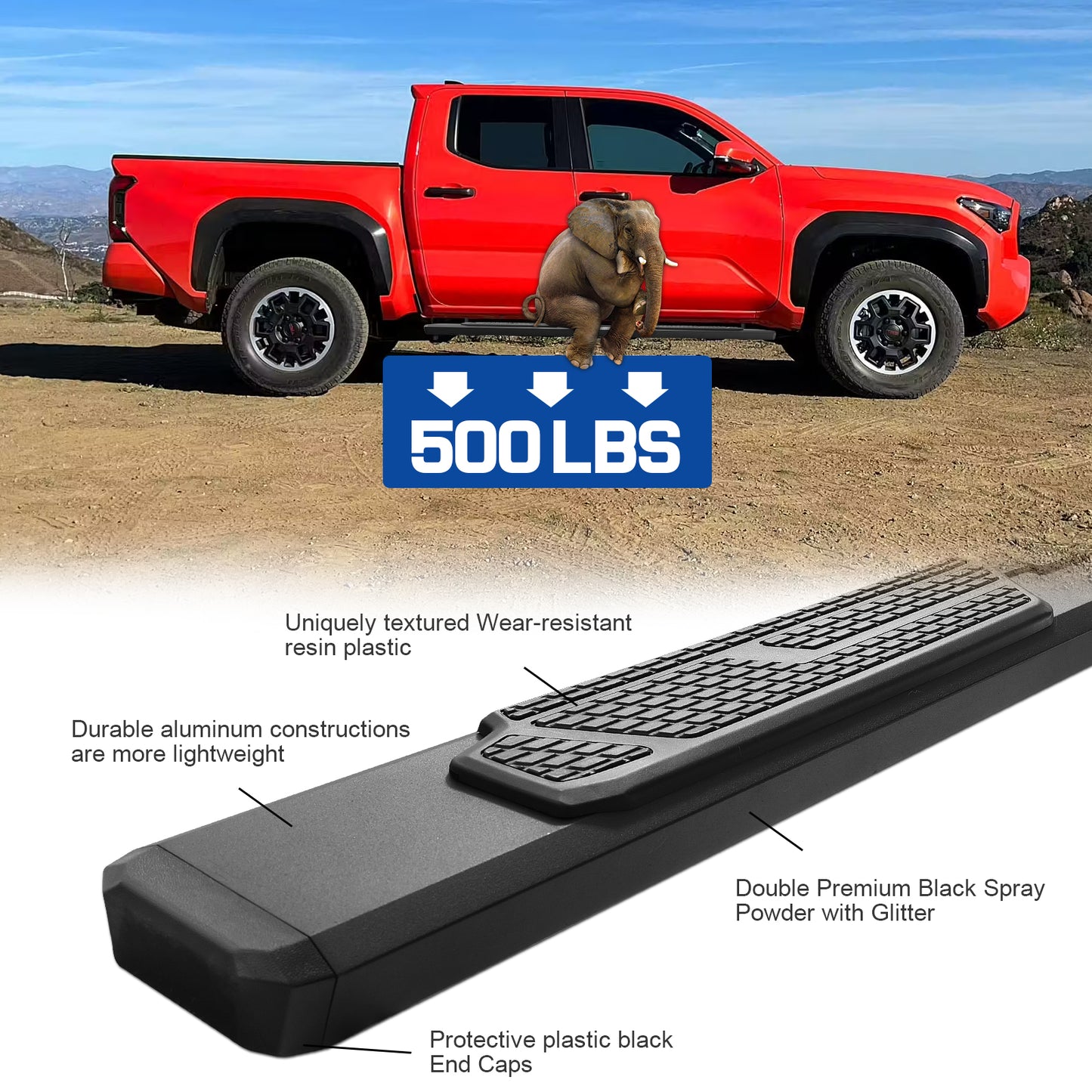 Aluminum running boards - COMNOVA AUTOPART