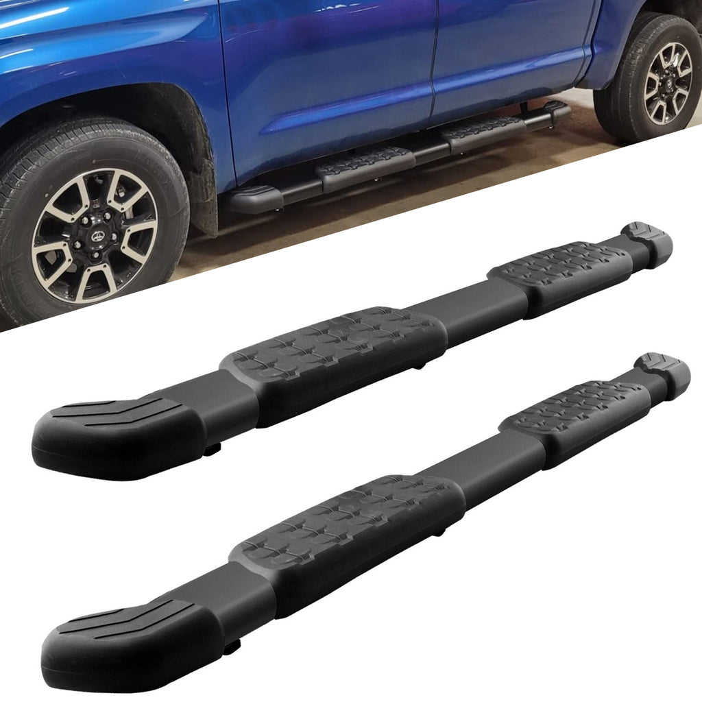 Running Boards Nerf Bars Compatible for 2007-2021 Toyota Tundra Double Cab C43 Style, Aluminum.