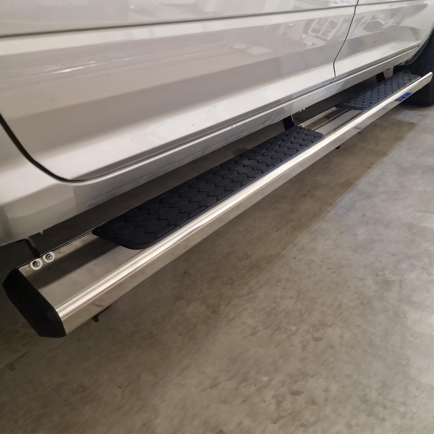 Stainless Steel Running Boards Compatible with 2007-2018 Chevy Silverado/GMC Sierra 1500 2500 3500 Crew Cab & 2019 Silverado/Sierra 2500HD 3500HD Crew Cab DH6 Style.-COMNOVA AUTOPART