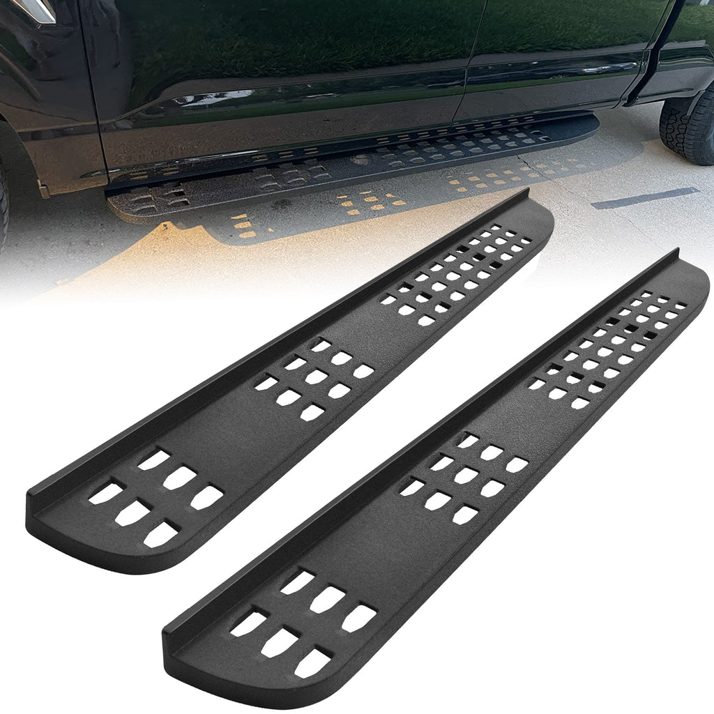 Running Boards Compatible with 2015-2024 Ford F150 Supercrew Cab Pickup (4 Full Size Door ), Side Steps F7 Style.