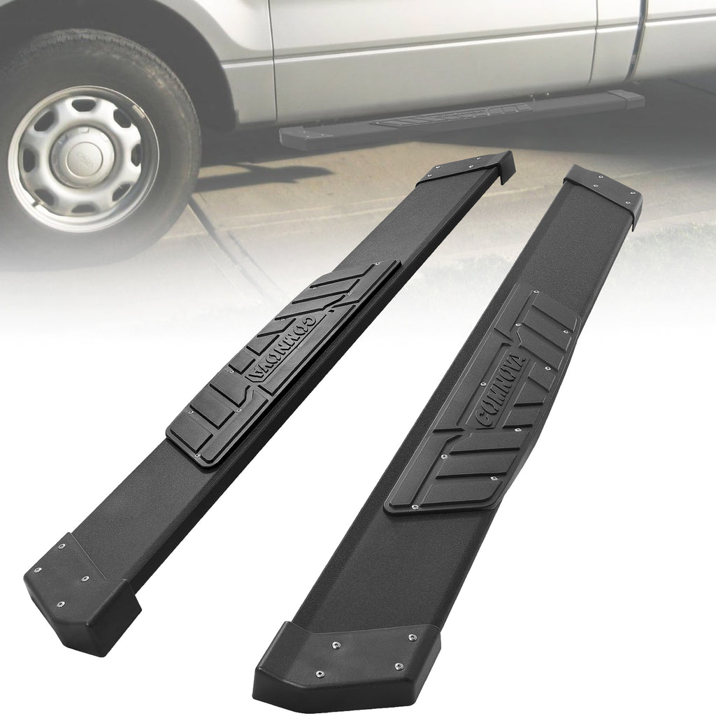 Aluminum Running Boards Compatible with 2009-2018 Dodge Ram 1500 £¦ 2010-2024 Ram 2500 3500 Regular Cab K65 Style.
