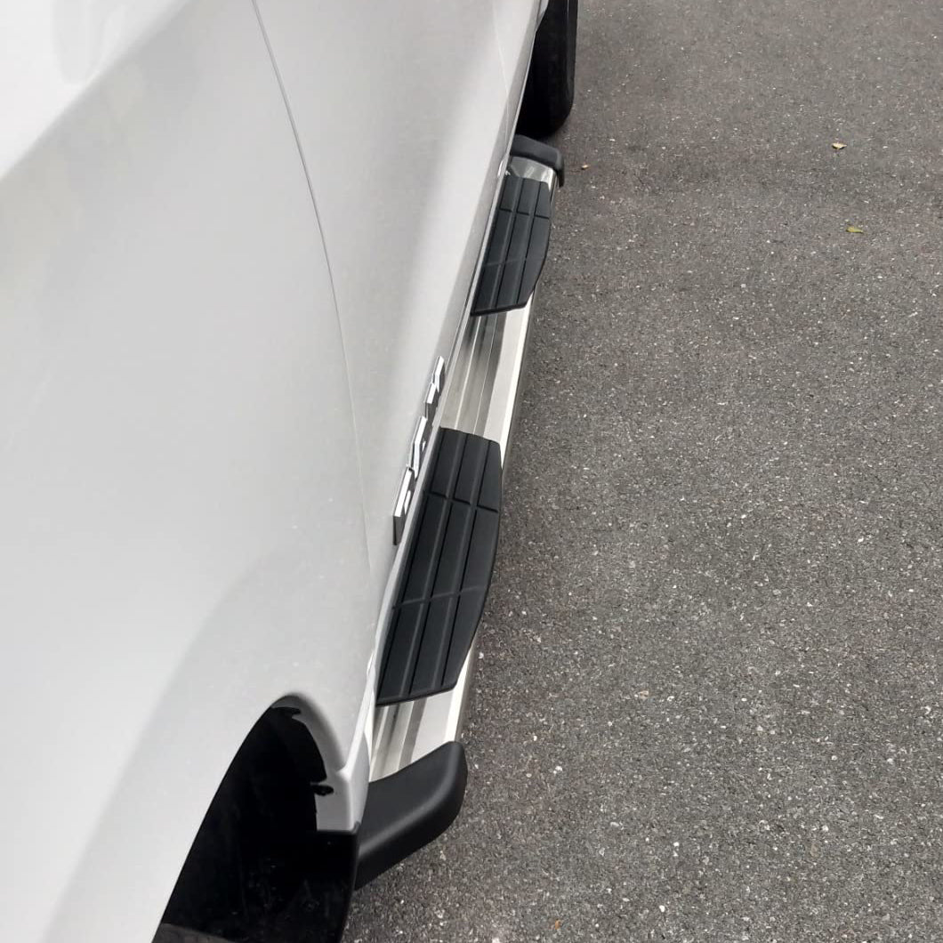 6.5” Running Boards Compatible with 2022-2024 Toyota Tundra Double Cab, Stainless Steel Side Steps T6 Style.- COMNOVA AUTOPART