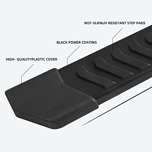 Running Boards for 15-24 Ford F150 Crew Cab(4 Full Size Doors) Side Steps V6 Style.- COMNOVA AUTOPART