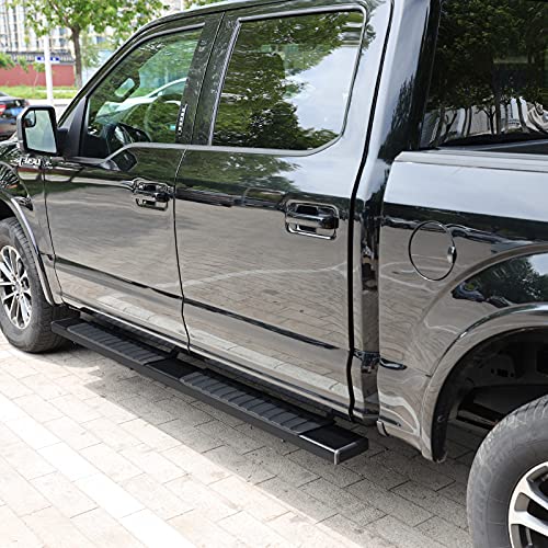 Running Boards Compatible with 15-24 Ford F150 Crew Cab(4 Full Size Doors) Side Steps H6 Style.- COMNOVA AUTOPART
